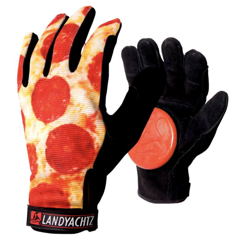 Blood Orange Leather Longboard Slide Gloves 