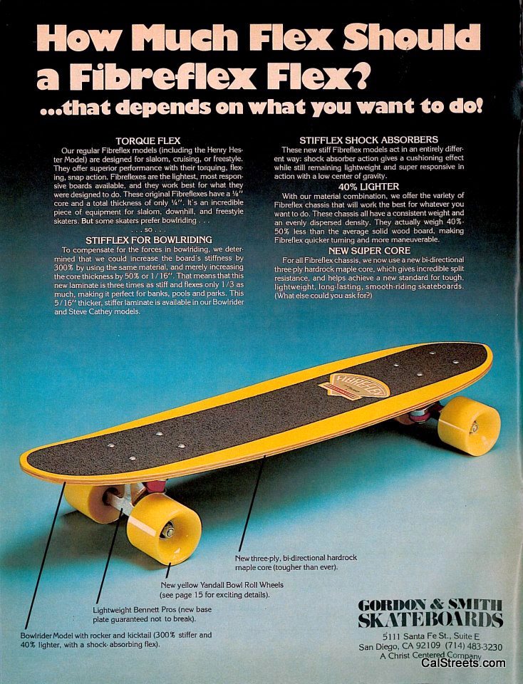 Vintage Skateboarding  Fiberflex Gordon & Smith Skateboard Promo Patch