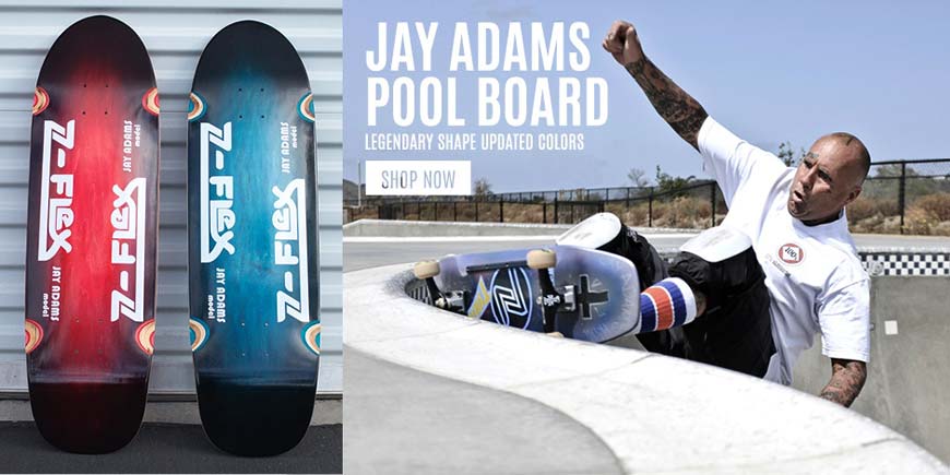 Z-Flex Jay Adams Pool Complete Skateboard