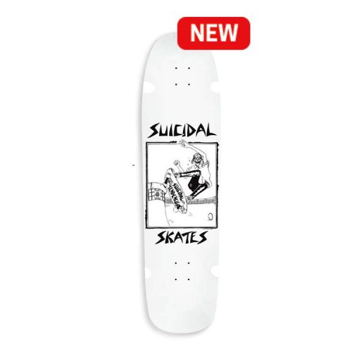 Buy Suicidal Pool Skater 8.5" x 32.5 Deck White Canada Online Vancouver Pickup