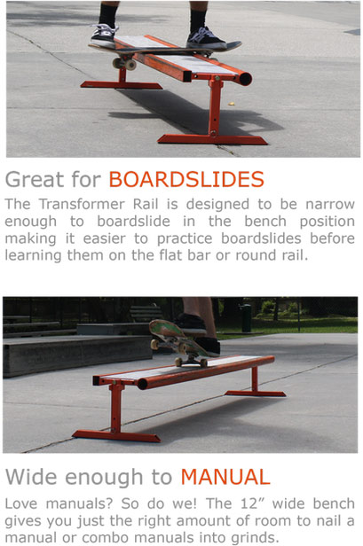 Element Skateboard Grind Rail Obstable 6 Foot Adjustable Flat Bar for sale online