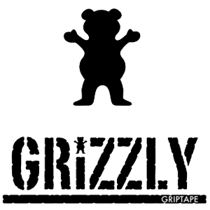 Grizzly Griptape 9x33" Grip Skateboard Cruiser Stamp Logo Bear Cut-Out 