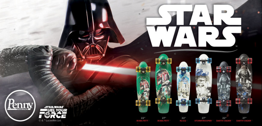 PENNY Star Wars-Darth Vader 27" Crusier Skateboard-RRP £ 120 