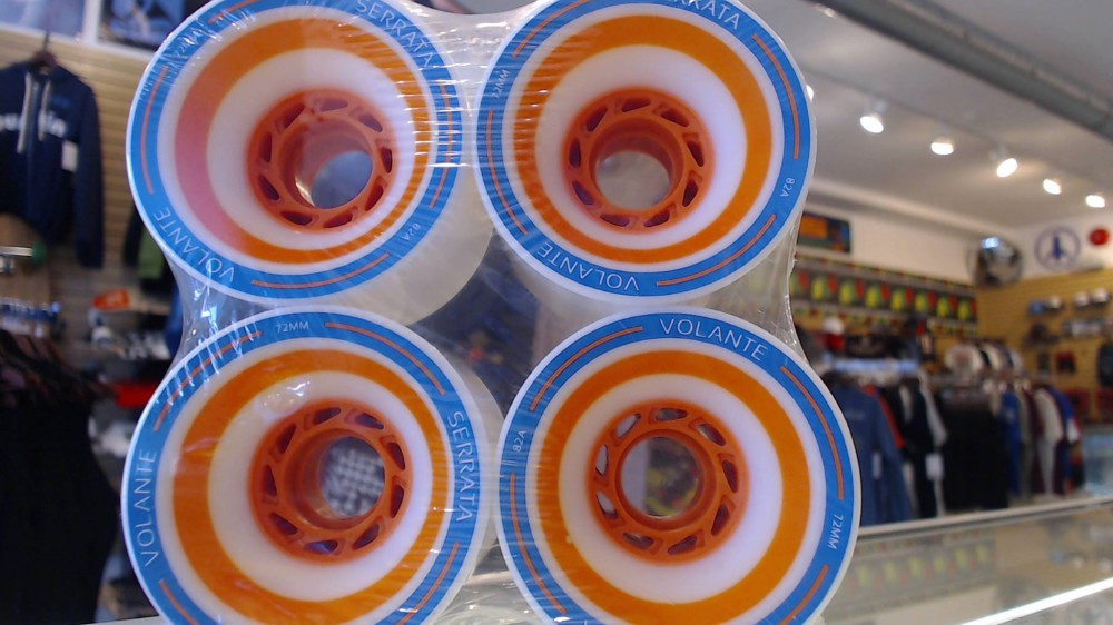 Volante Serrata Wheels now available at Longboarder Labs