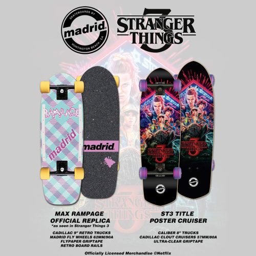 Madrid Rampage Stranger Things Netflix Madrid Skateboards Canada Online Sales Pickup Vancouver