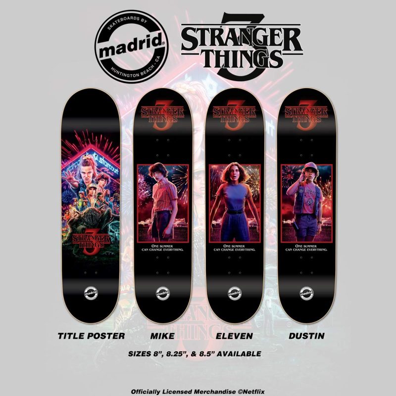 Buy Madrid X Stranger Things Skateboard Canada Online Sales Vancouver Pickup