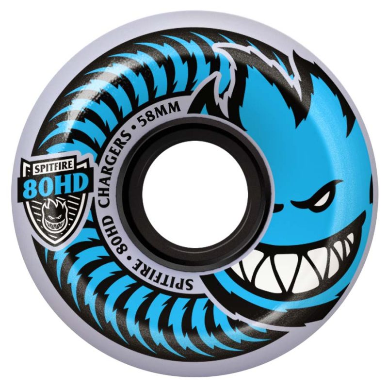 Spitfire Chargers Classic Clear Blue 54mm 80A Wheels Canada Online Sales Pickup Vancouver