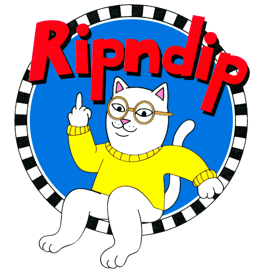 Ripndip Cat Middle Finger Rude Stickers Dacals Laptop Skateboard Luggage Nermal 