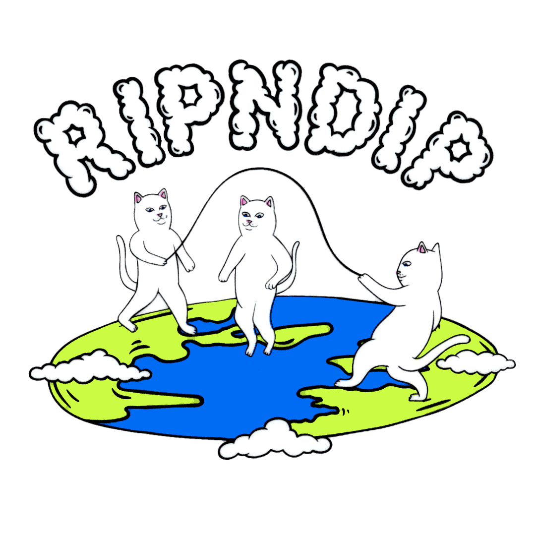 Rip N Dip Flat World Sticker 3