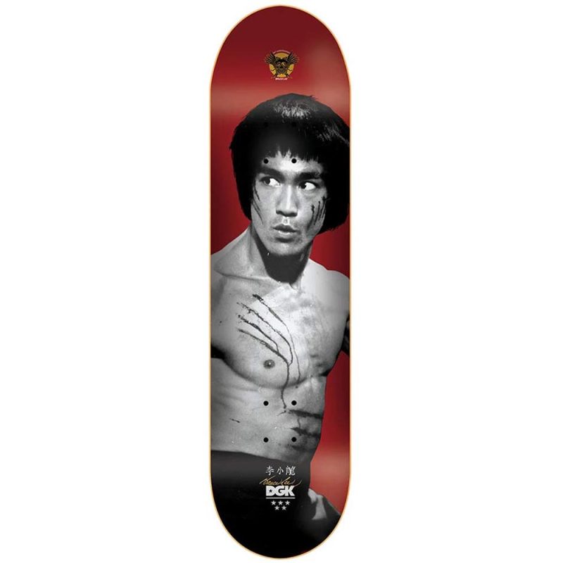 DGK X Bruce Lee 80th Anniversary Golden Dragon Lenticular Deck Red 8.25" x 31.75" Skateboard Canada Pickup Vancouver