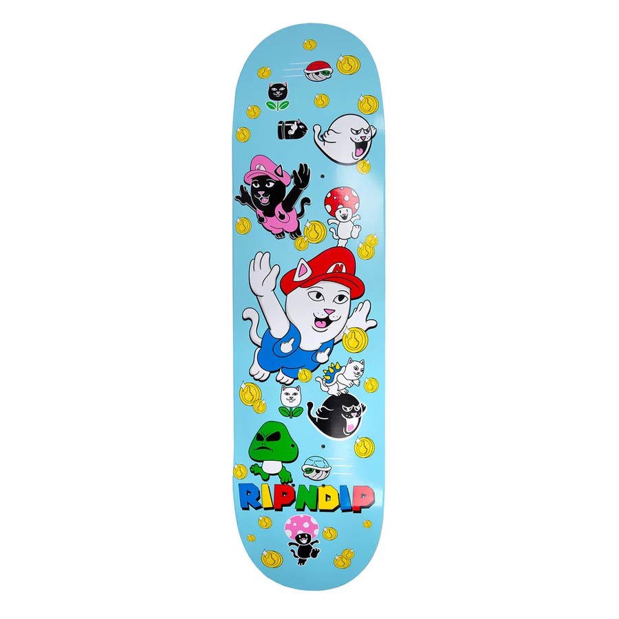 Cat Griptape RIPNDIP "Love Nerms" Skateboard Deck Grip Tape Black 