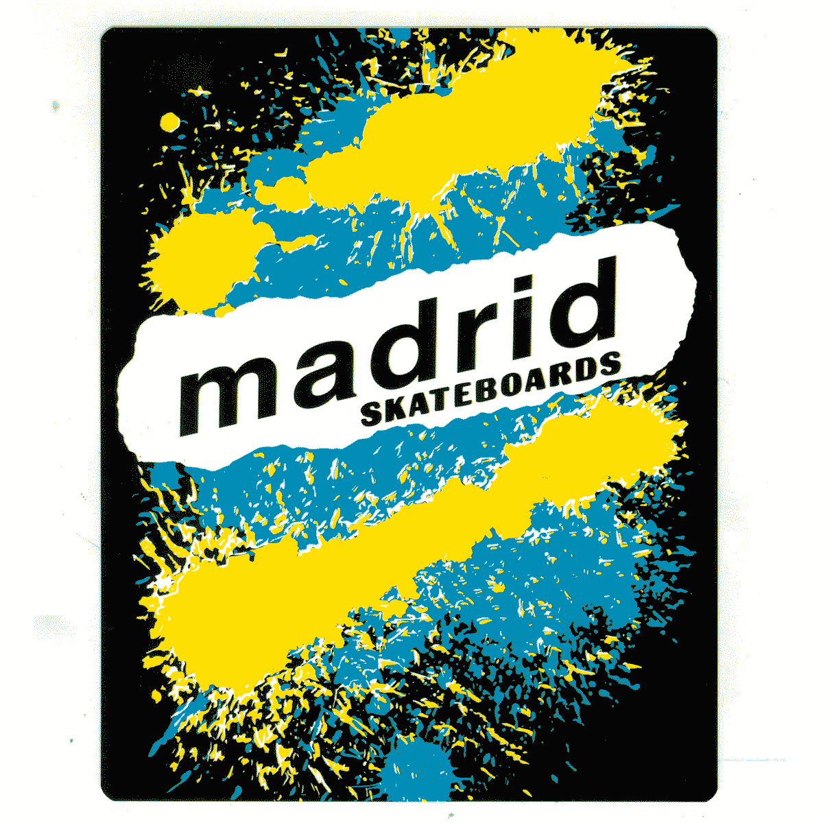 S23 Madrid Skateboard Longboard 2 Aufkleber Sticker Adesivo 