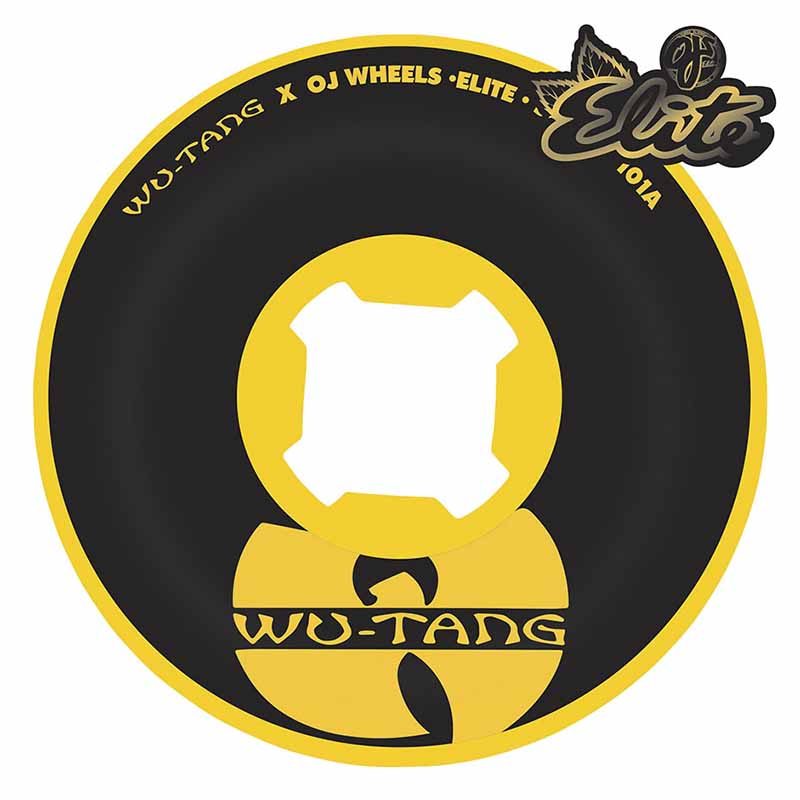 OJ Wheels x Wu-Tang Elite EZ Edge 54mm Yellow - CalStreets