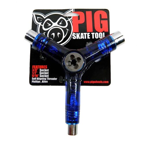 Shipping! Pig Skateboard Tool Transparent Blue Free Sticker 