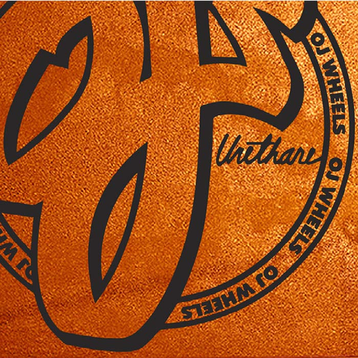 Vintage Style OJ Wheels Orange Circle Skateboard Sticker Decal Old School for sale online 