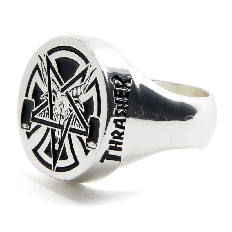 Independent X Thrasher Pentagram Ring Silver Canada Online Sales Vancouver Pickup