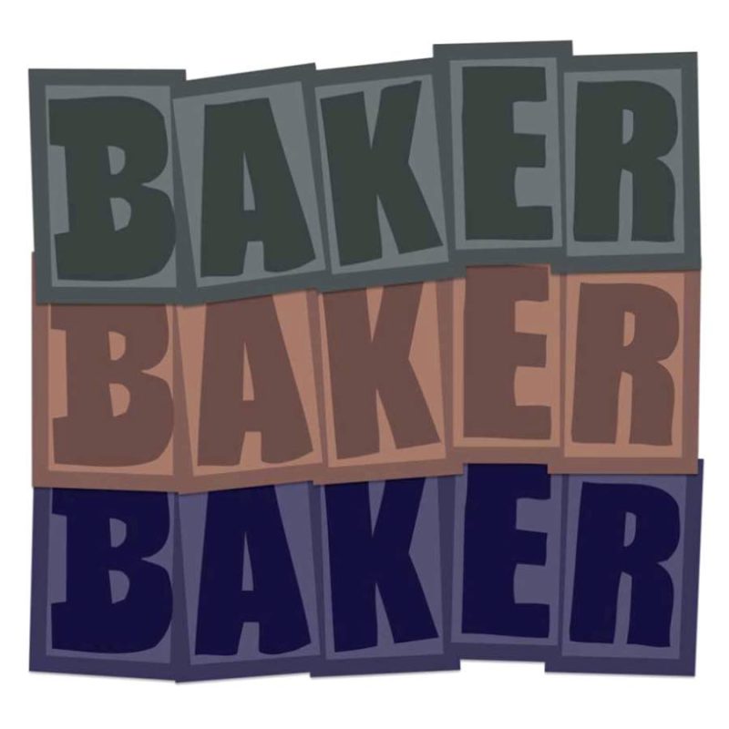 Baker Brand Logo Sticker Canada Online Sales Vancouver Pickup