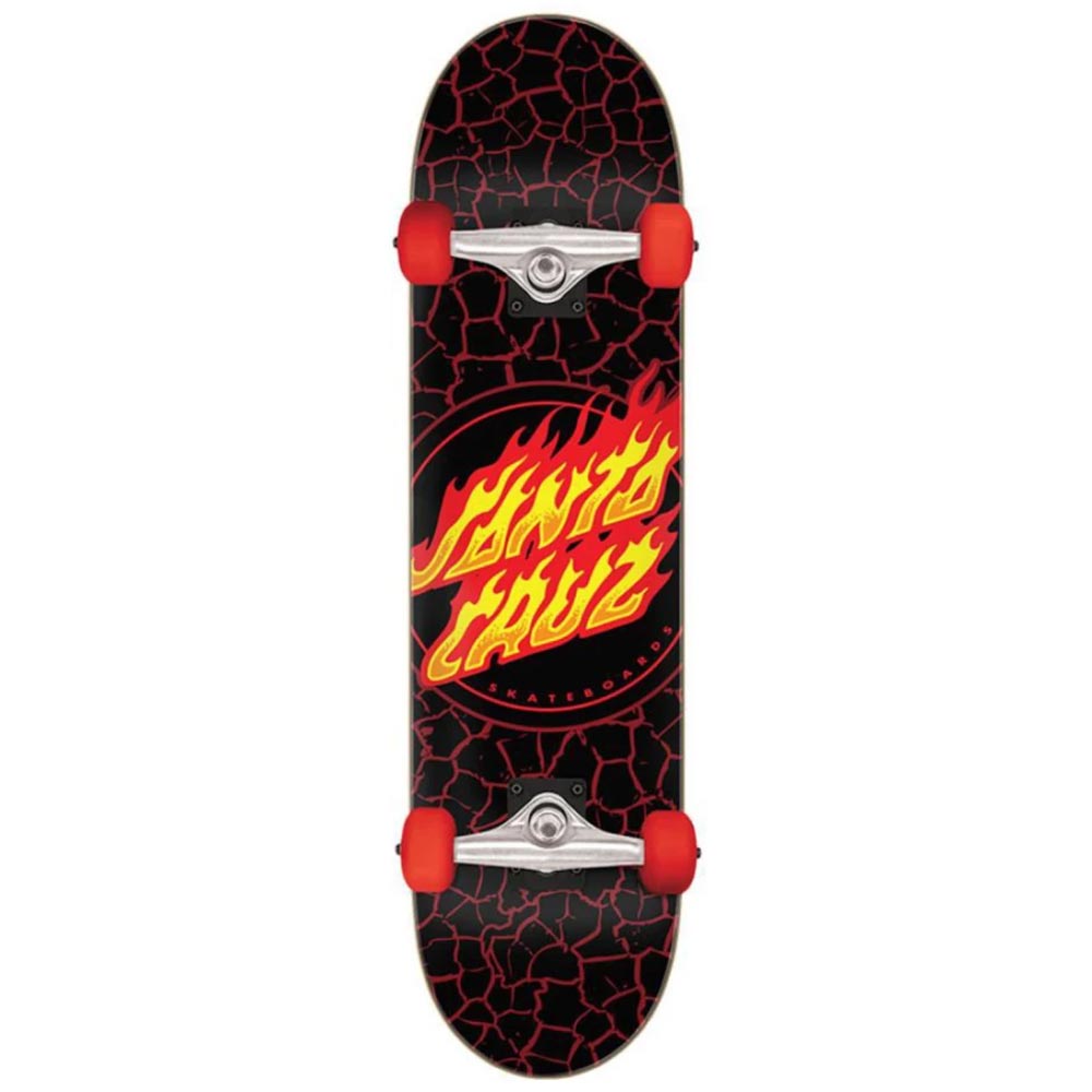 Santa cruz Skateboard Complet Board Flame Dot 8.0" Black 