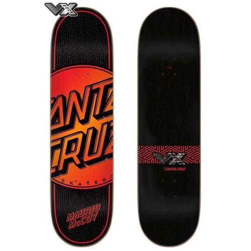 Santa Cruz Skateboards Afterglow Hand Skateboard Deck VX 8 x 31.6 with Black Magic Black Griptape Bundle of 2 Items 