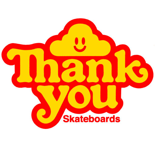 Thank You Skateboards RED ORANGE CLOUD Sticker 3X 2.25 - CalStreets  BoarderLabs