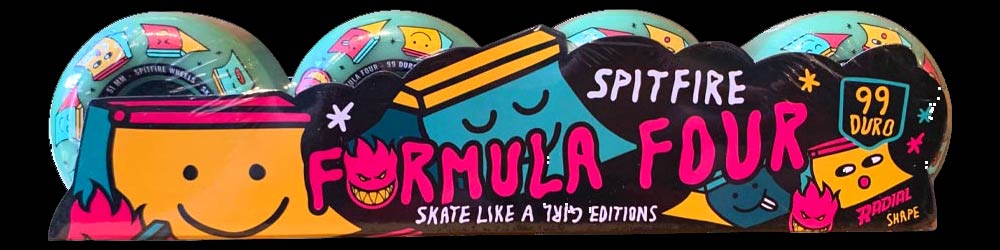 Ruote da Skate Spitfire Wheels F4 Skate Like a Girl Radial Blue 53MM 