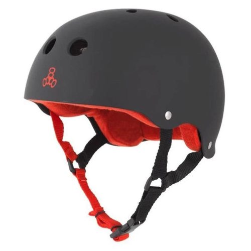 Triple Eight Certified Helmet All Black Rubber Large/x-large 7i8 for sale online 
