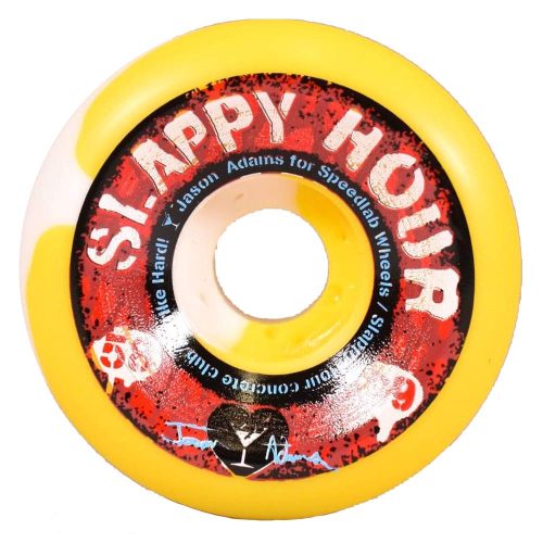 Speedlab Slappy Hour Jason Adams 58mm 99a Yellow White Skateboard Wheels Canada Pickup Vancouver