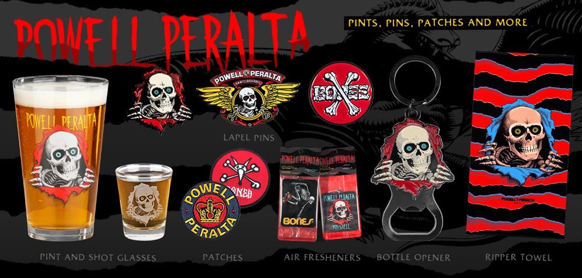 Powell Peralta Pint Glass Pins Canada Pickup Vancouver