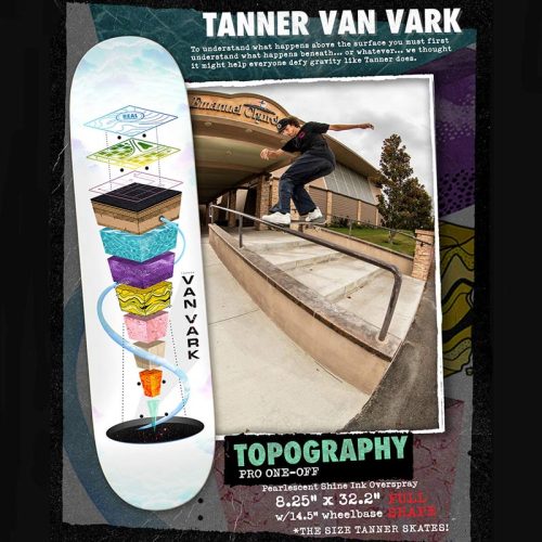 Real Skateboards Tanner Van Vark Pro Topography 8.25 Deck Canada Pickup Vancouver