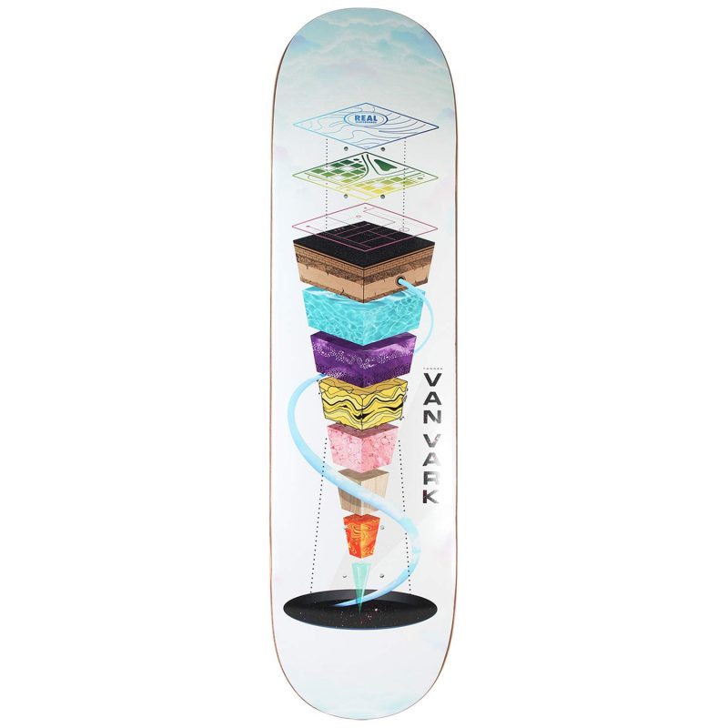 Real Skateboards Tanner Van Vark Pro One-Off Topography 8.25 deck white Canada Pickup Vancouver