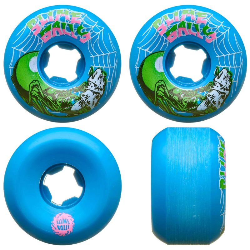 Santa Cruz Slime Balls Slime Web Speed Balls 56mm 99a Blue Skateboard Wheels Canada Pickup Vancouver
