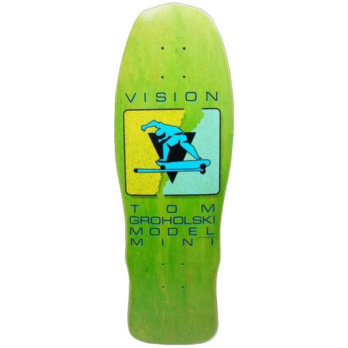 Vision Tom Groholski Hurricane Mini Deck Green 9.5 x 29.125 Skateboard Reissue Canada Pickup Vancouver