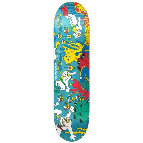 Ripndip Under The Sea Deck 8.25 8.5 Blue Skateboard Made In USA Canada Pickup Vancouver