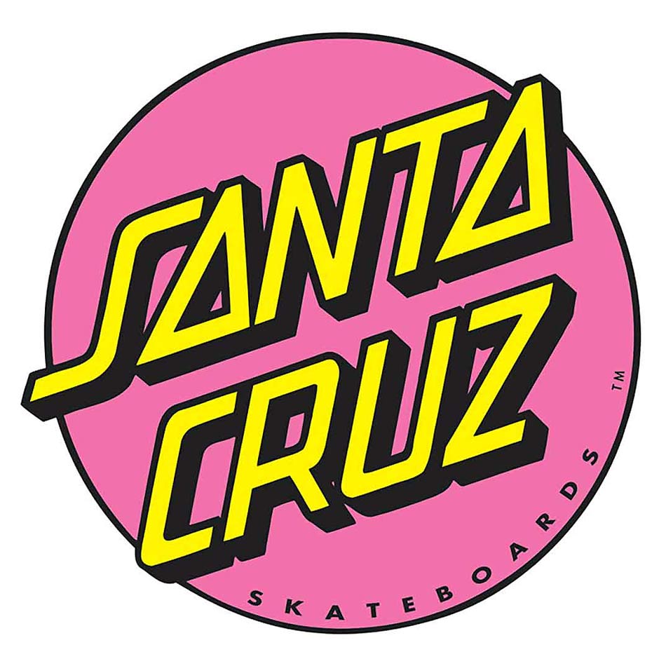 Santa Cruz RASTA Dot Skateboard Sticker 3in si 