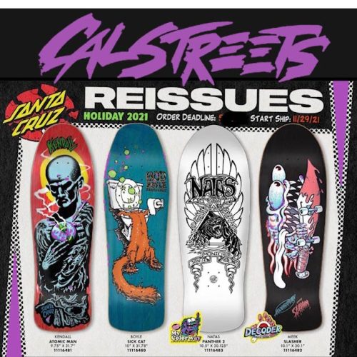 reissue Santa Cruz California Skateboard Sticker 