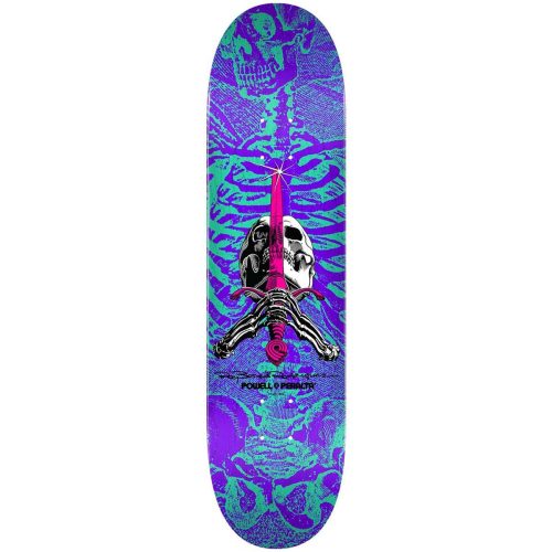 Powell-Peralta Ray Bones Rodriguez Skull and Sword Deck 8.25 Turquoise Purple Skateboard Canada Pickup Vancouver