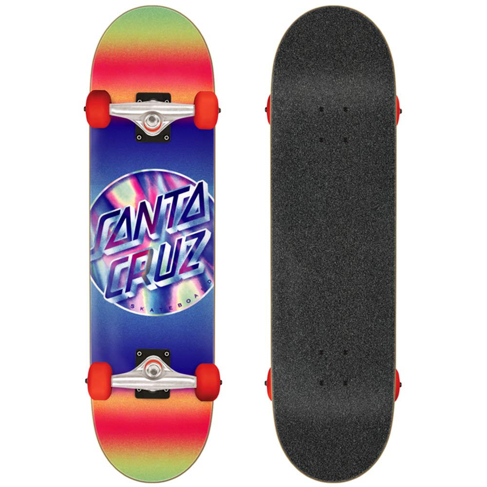 Santa Cruz Skateboard Complete Iridescent Dot 8.5" W/ Independent & Soft Wheels 