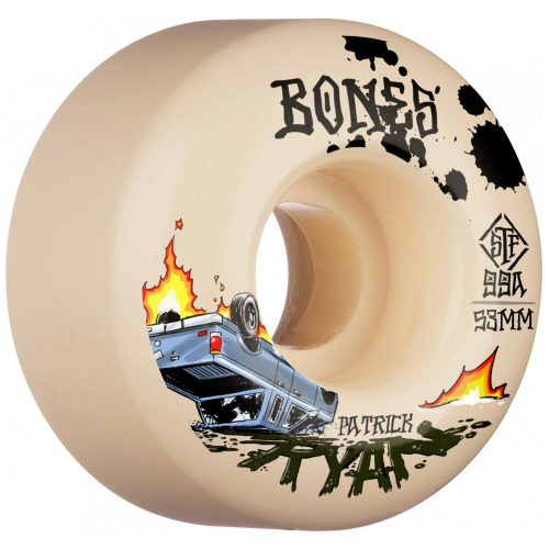 Bones STF Patrick Ryan Crash and Burn V4 Wides 53mm 99a Natural Skateboard Wheels Canada Pickup Vancouver