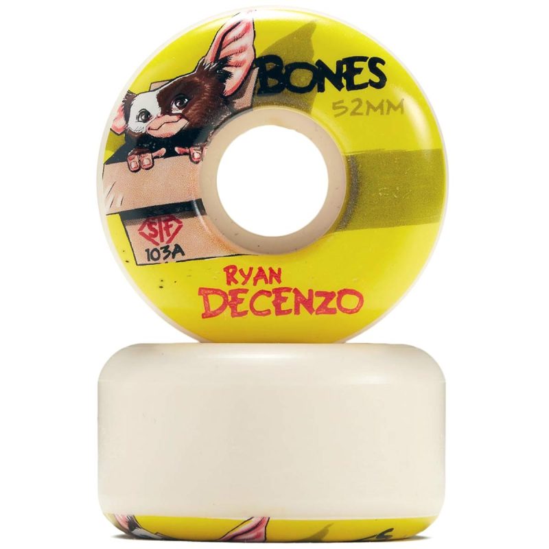 Bones STF Ryan Decenzo Gizzmo V2 Locks 52mm 103a White Skateboard Wheels Canada Pickup Vancouver