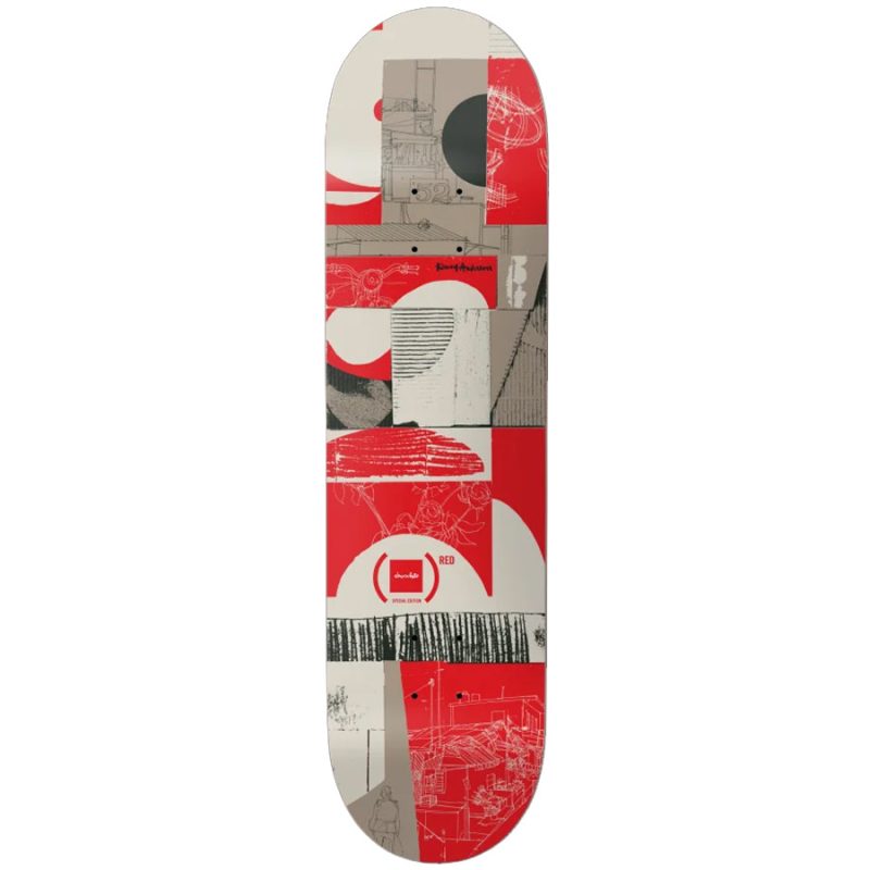 Chocolate Kenny Anderson Special Edition Product Red Deck 8.25 x 31.875 Red Grey Skateboard Canada Pickup Vancouver