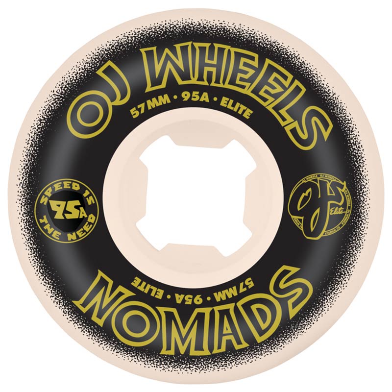 OJ Wheels Elite Nomads 57mm 95a White