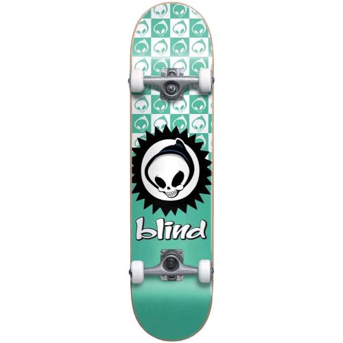Blind Checkered Reaper FP Complete 7.375 x 29.75 Turquoise Skateboard Canada Pickup Vancouver
