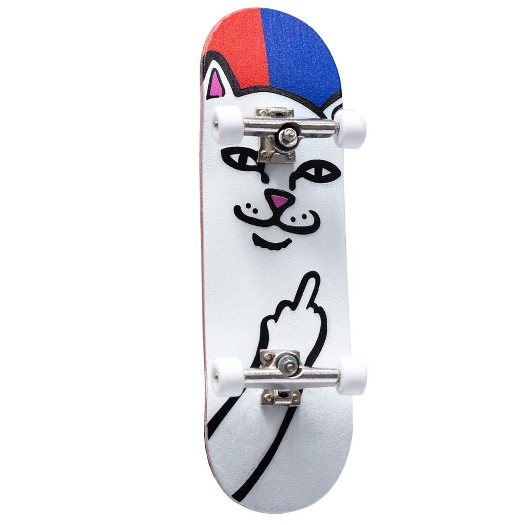 Gator Blue wooden fingerboard skateboard  toy tech finger board deck 