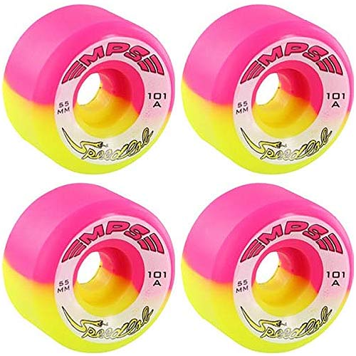 Speedlab MPS Special Edition 55mm 101a Pink Yellow Split Skateboard Wheels Canada Pickup Vancouver