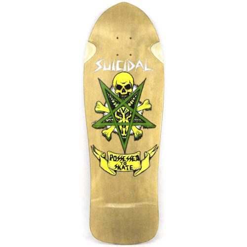 Suicidal Possessed To Skate Reissue Deck 10.125 x 30.5 Pale Yellow Stain Skateboard Canada Pickup Vancouver