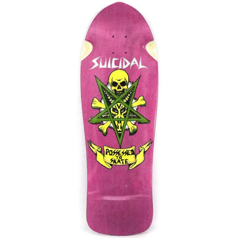 Suicidal Possessed To Skate Reissue Deck 10.125 x 30.5 Pink Stain Skateboard Canada Pickup Vancouver