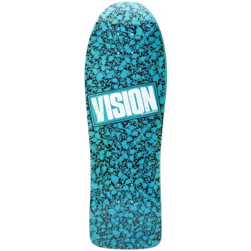 Vision Punk Skull Modern Concave Reissue Deck Turquoise Stain Skateboard Canada Pickup Vancouver