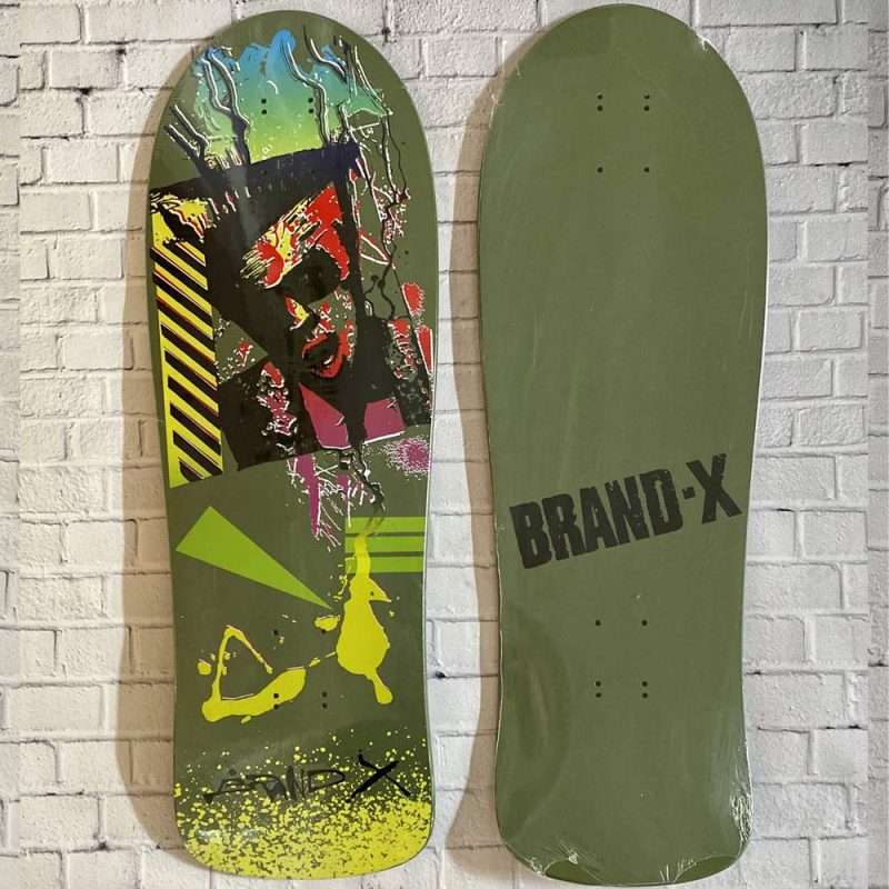 Brand-X Max Ray Man Reissue Deck 10 x 30.25 Green Dip Skateboard Canada Pickup Vancouver