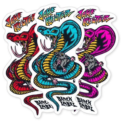 Black Label Jake Reuter Snake and Rat Sticker Canada Online Sales Vancouver Pickup