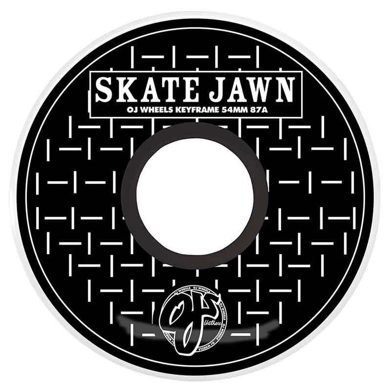 OJ Wheels Skateboard Sticker Urethane Orange Gelb Grün Transparent 11x14cm 